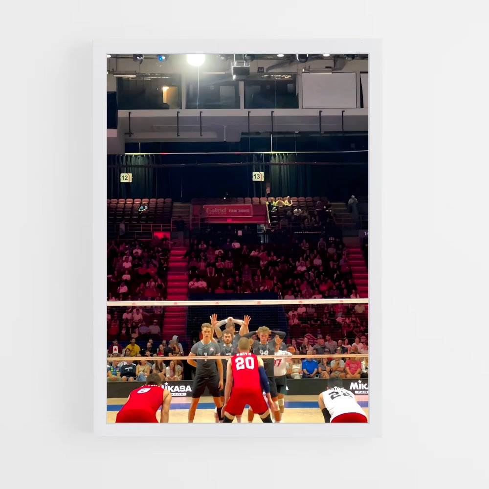 Poster Jeu de Volley – affiche Volleyball (vue 3)